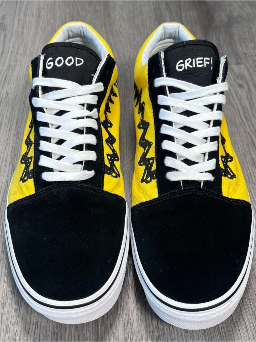 Vans x Peanuts Old Skool Charlie Brown Limited Edition Shoes Mens 13 Good Grief - Picture 4 of 9